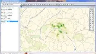 Density hot spot heat maps in Maptitude mapping software