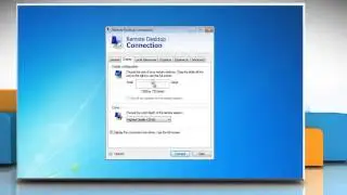 How to change Remote Desktop Connection settings in Windows&reg; 7