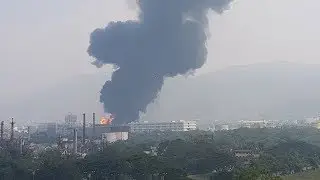 Massive fire at a Chemical Plant in Turbhe MIDC, Navi Mumbai October 2017