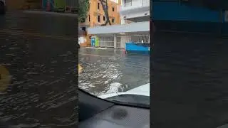 Nothing like South Beach under water #southbeach #storm #miami #crazy #weather