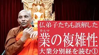 仏弟子たちの誤解　カルマの複雑性（中部136大業分別経を読む）①｜スマナサーラ長老のパーリ経典解説 #初期仏教 #業論 #jtba