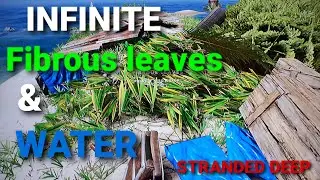 Stranded deep ; How to get infinite fibrous leaves and infinite water  .