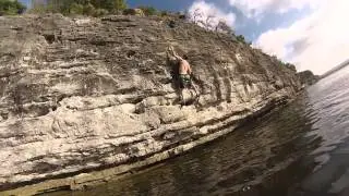 Deep-Water Soloing at Pace Bend Park near Austin, TX