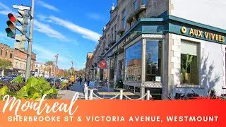 Walking in Montreal: Sherbrooke Street and Victoria Avenue in Westmount #westmount #montreal