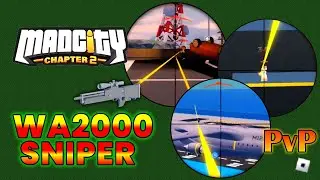 ROBLOX Mad City: WA2000 Part 2 Sniper PVP and Shooting as Police Gameplay