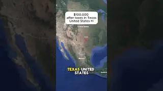 $100,000 salary after taxes in Texas, USA 🇺🇸 #taxes #salary #texas #usa #map