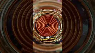 Man reveals how to handcraft coil with Egyptian Sacred Cubit length for orgonite creation #shorts
