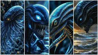 Космическая Симфония. Планета Чужих. Alien Symphonie. Ocean planets, Bio-luminescent Life forms.