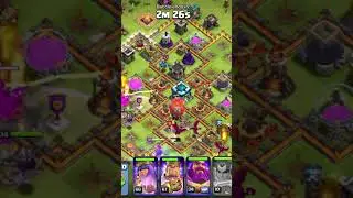 how to clear TH 13 base in 1 minute 20 seconds 🤣💪 #phonk #music #clashofclans #gaming #viral #song