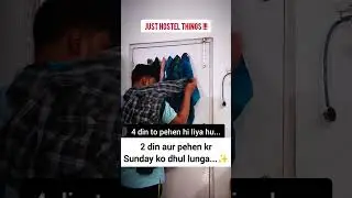 just HOSTEL things #shortsvideo #ytshorts #trending #mbbs #college #boys #hostel #life