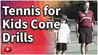 Teaching Kids How to Play Tennis - Cone Drills featuring Coach Dick Gould