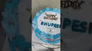 simple sa cake design 😻🤩 new creation birthday #howtomakecakecreamathome #viralvideo #viralreels