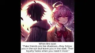 Fake friends are like shadows