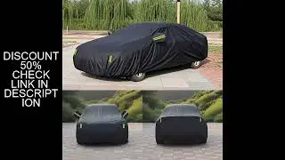 Black Scratch-Resistant Car Cover - Dustproof & Sun-Resistant, Comprehensive Protection for Various