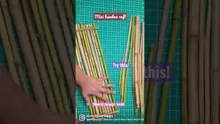 She made a MINI BAMBOO RAFT snack board 🤩🎍💥#sincerelywithleaves #swl