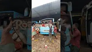 Bus Body Repair Service archana bodyworks perumbavoor Allapara #bus#shortvideo