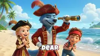 Blue Wolf Pirate Adventure! 🏴&zwj;☠️ Treasure Hunt Cartoon for Kids