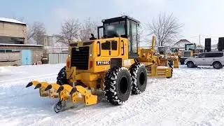 Обзор нового китайского автогрейдера Lutong PY165C - тест-драйв в Алматы