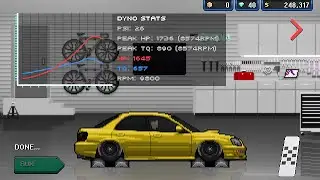 8 second quarter mile WRX STI build with 1800hp (pixel car racer)