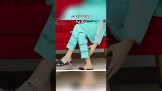 easy capri design || capri design for Eid || 2024 trouser design #viral #shorts #youtubeshorts