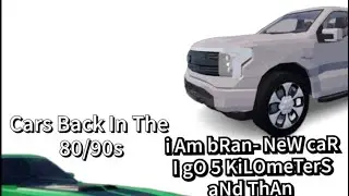 [Roblox Car Crushers 2] Cars Then vs Now