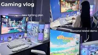Game Vlog | 🪽💫 Sleep-Deprived Gamer Plays Cozy Games to Heal Her Heart | Gogh, Starsand island 🧸💤🤍