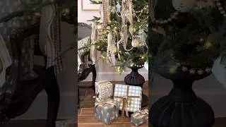 DIY Pretty Pedestal Christmas Tree Base! French County Christmas Decor