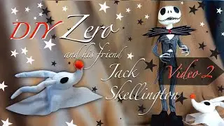 Zero, friend of the Jack Skellington DIY, Nightmare Before Christmas, Halloween, handmade