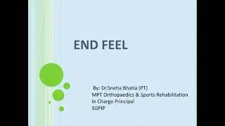 End Feel