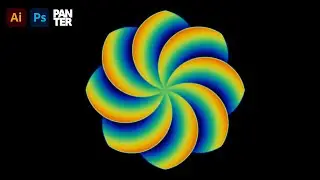 How to Design a Colorful Geometric Flower Logo in Illustrator + Photoshop