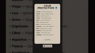 How To Protect Yourself From Each Sign 🛡️ 🧿 #protection #zodiac #energy