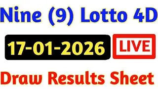 17/01/2026 Nine Lotto Results | 4d Result Today | 9 Lotto 4d Results | Today 4d Result Live