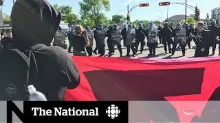 G7 protesters, police play game of cat and mouse in Quebec City