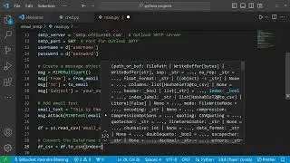 Python Project  - Send Dataframe As a Attachment to the mail using SMTP.