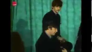 COLOR! John Lennon funny moment with the beatles 1963