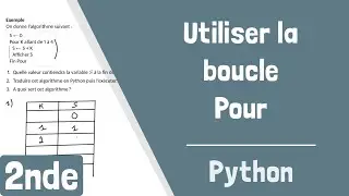 Comment utiliser la boucle Pour en Python ?