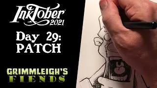 Inktober 2021 Day 29: Grimmleighs Draws Up a Monstrous Patch!