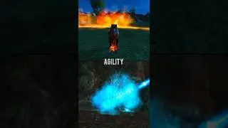 Fiery ring🔥 vs freezing breathe❄️ #thewolf #skills