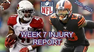 NFL WEEK 7 INJURY REPORT