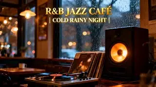Rainy Night RnB Jazz for Quiet November Relaxation | Warm Golden Caf&eacute; Ambience for Study