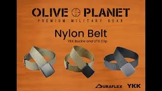 Tactical Nylon Belt With YKK Buckle and UTX Duraflex Clip