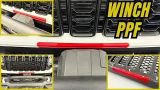 Как установить защитную пленку на решетку радиатора и лебедку Jeep | От Underground Graphics