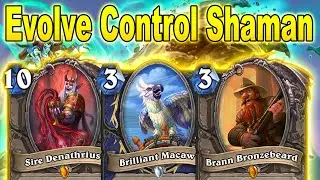 3 Mana 42 Damage! Evolve Control Shaman Is Unstoppable! Castle Nathria | Hearthstone