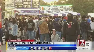 Big crowds, little social distancing at NC Fairgrounds for 'Fair Food Day'