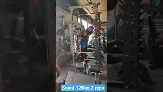 squat 120kg for 2reps #squat #nevergiveup #shorts #yt #powerlifter #powerlifting #rahulsingh