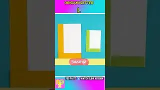 How to Make Origami Letter L ✉️ (Easy Tutorial for Beginners)