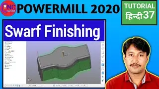 Swarf Finishing in Powermill 2020 | Powermill 2020 me Swarf Finishing toolpath  kese kare |