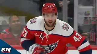 Capitals' Tom Wilson Crumples Noah Laba, Goes on to Score 20th Goal this Season
