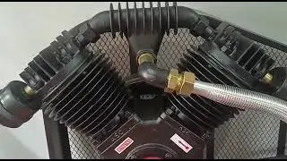 5 HP Air compressor with 220 litres tank capacity  and 5 HP 3 phase motor and starter