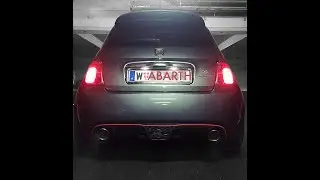 Abarth 500 Magneti Marelli Trackday Exhaust Sound + RimBlades diffuser
